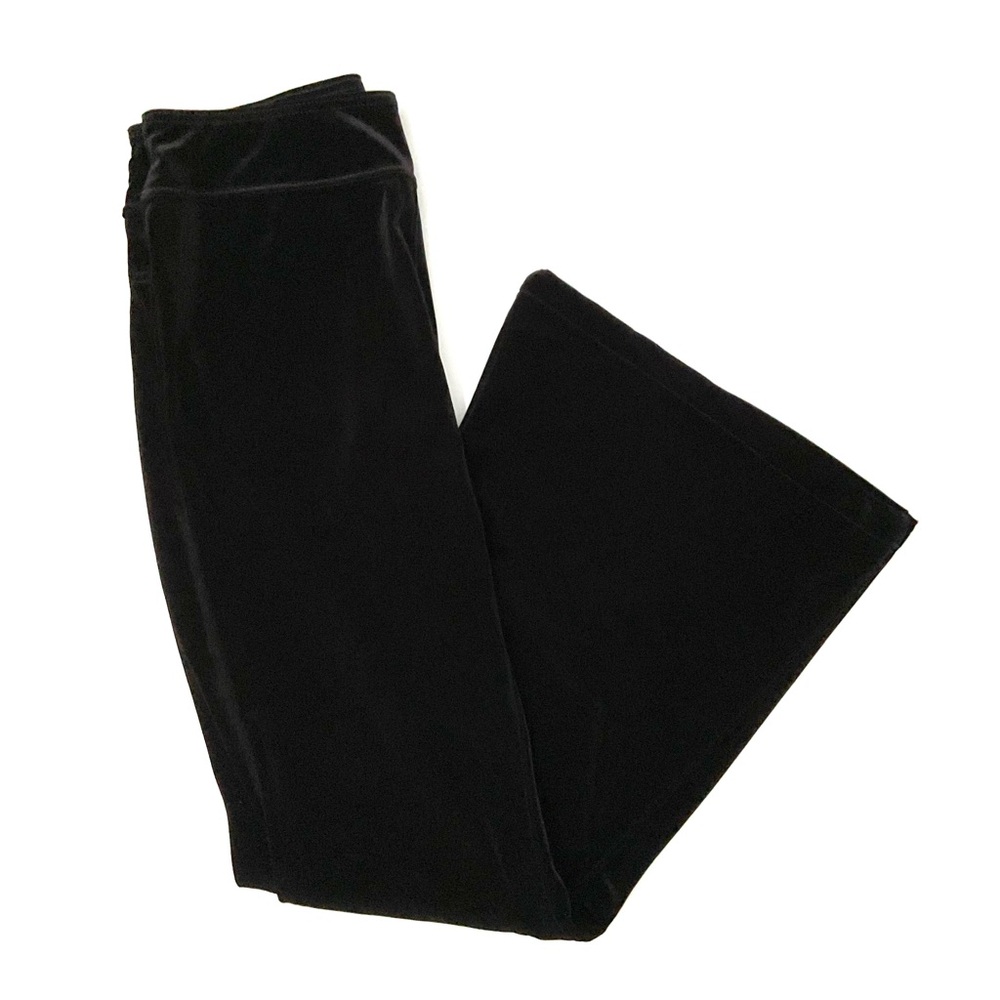 Sofia Vergara Melisa Pull-On Super Flare Pants Large 12-14 Black Velour